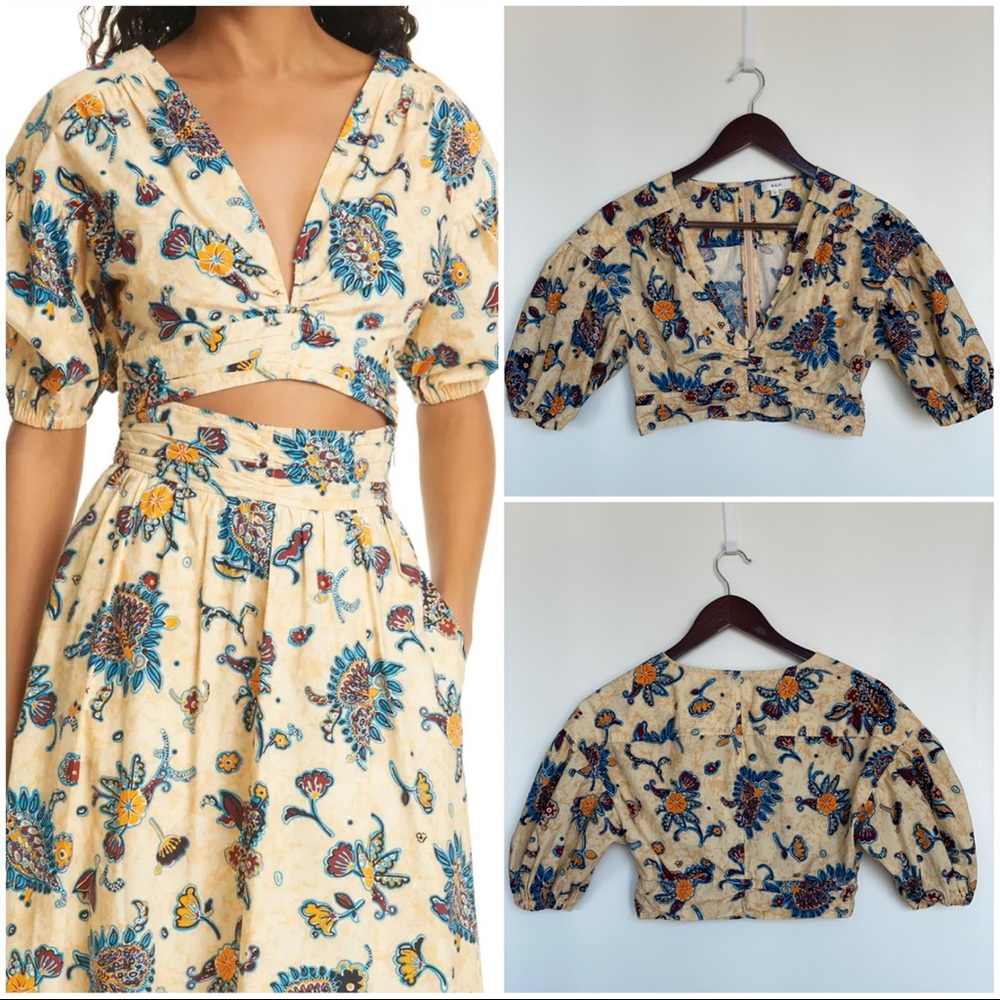 A.L.C. Rylan Floral Crop Top